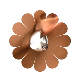 Silver Plated Chunky Hoop Earrings Silver Huggie Hoop Dangle Earrings Lightweight Thick Waterdrop Earrings C Shape Earrings Cute Earrings Jewellery for Women and Girls, Zinc, Cubic Zirconia