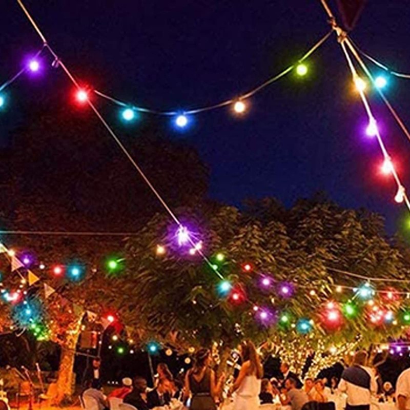 G40 Light Bulbs Replacement Purple 1W Shatterproof Plastic LED Globe