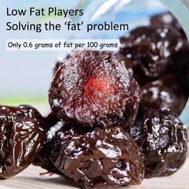 Phuumy 7.76oz Dried Plums Dried Umeboshi Chinese Dried Plums Fruity And Full-Bodied Prunes Pitted Unsweetened