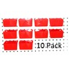 JSP Manufacturing Small Plastic Red Pegboard Storage/Part Bins (10)