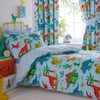 "Kids Club Dinosaurs Bed Duvet Cover and Pillowcase Set, Polyester-Cotton,