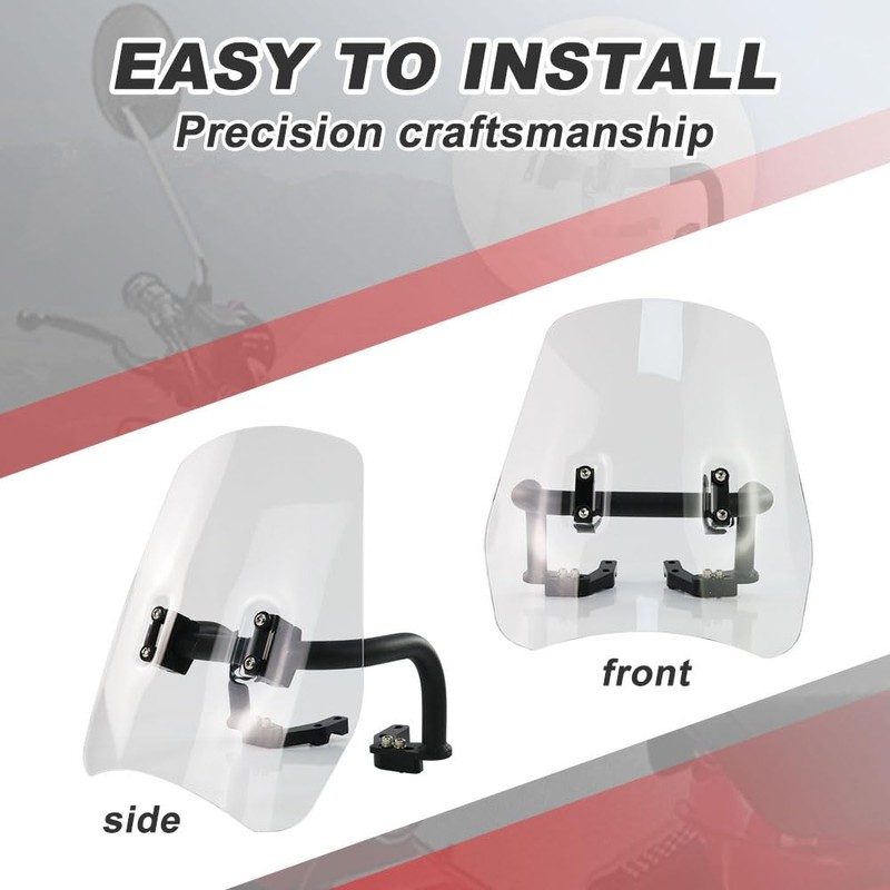 Xitomer Windshield Windscreen Fit for CRF300L 2021-2024 CRF250LS 2021-2023, CRF250L
