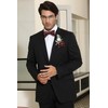 HISDERN Bow Ties for Men Red Bow Tie Self Tie