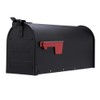 Gibraltar Mailboxes Admiral Medium Capacity Aluminum Textured Black, Post-Mount Mailbox,