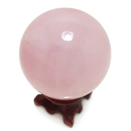 50mm Rose Quartz Crystal Ball Rare Crystal Protective Effect for Decoration Healing Meditation Feng Shui Handmade Pink Quartz