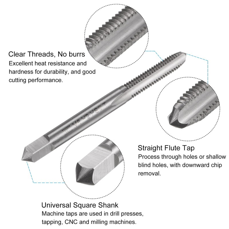 sourcing map Metric Tap and Drill Bit Set, M6 x