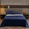 HOMFINE Cooling Comforter King Size, Dark Blue Summer Cooling Blanket