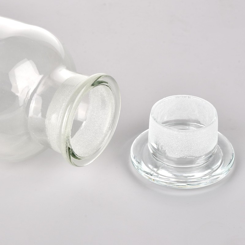 Kestun Lab Glass Reagent Bottle,Wide Mouth Glass Storage Bottle with