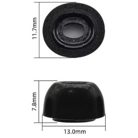 ALXCD Foam Eartips Compatible with AirPods Pro Headphones, Medium Size 2 Pairs Memory Foam Ultra Soft Earbuds Tips Foam Eartips, Compatible with AirPods Pro, M