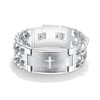 Iflytree Men Stainless Steel Religious Cross Our Father Bible Lord's