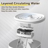 3L Cat Water Fountain, Cat Fountains for Drinking, Double Filtration