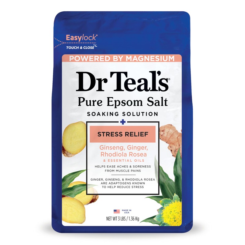 Dr Teal's Pure Epsom Salt, Stress Relief with Essential Oils,