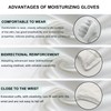 Cotton Moisturizing Hand Gloves, 6 Pairs, White, Washable SPA Gloves