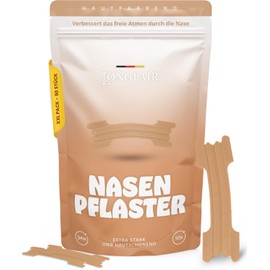 Premium Nose Plasters | Pack of 50 | Improves Sleep Quality and Increases Performance | Helps Against Snoring | Extra Strong Adhesion & Gentle on Skin (Skin Colour)