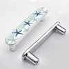 Elohiym 4 Pack Blue Starfish Cabinet Pull 3-3/4 Inch (96