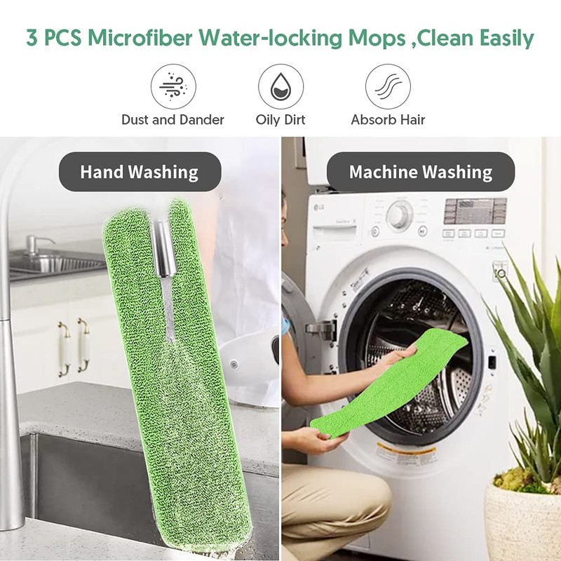 Spray Mop, ILAVCOOL Floor Mops for Floor Cleaning with 3