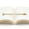 khtumeware 100%-Solid Brass 1 Pack Brass Hand Book Mark -