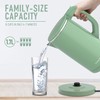 COOKTRON 1.7L Electric Kettle Quiet, Double Wall Hot Water Boiler