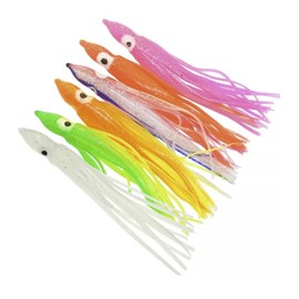 FISHIN ADDICT Nano Muppet Squid Skirts Plastic Jigs 5cm | Sea fishing | 10 pack