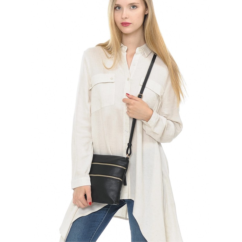 Solene Women's Wu085 Crossbody Bag, Nude