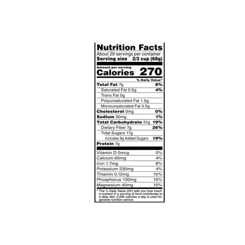 Simply Oats, Honey, Raisins & Almonds Granola, 34.5 oz Bags,