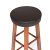 Shinnwa Bar Stool Covers Round, Waterproof Leather Bar Stool Cushions