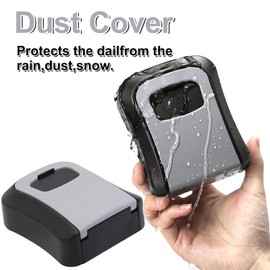 Wall Mount Security Lockbox for Spare Keys Outside – Durable, Weatherproof, and Hidden Key Storage (Grey)