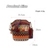 Yomotay Ethnic Bag Women's Vintage Colourful Handbag Boho Embroidery PU