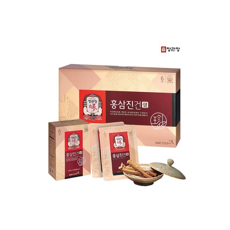 Jeonggwanjang 홍삼진건 40ml x 30포 선물세트 Korean Red Ginseng Extract