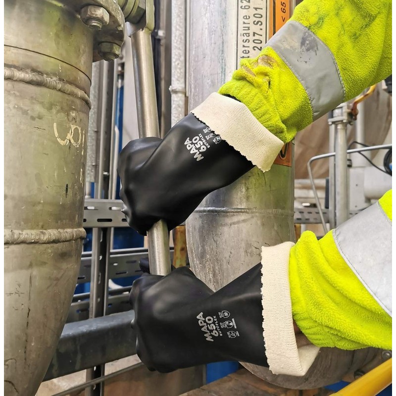 MAPA Chemical Resistant Butyl Rubber Gloves BUTOFLEX650 Large 34650009