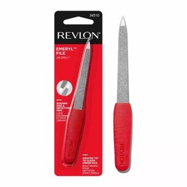 Revlon Metal Compact Emeryl Nail File Soft Handle Shapes and Smoothes Nails 1 Ct