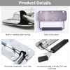 TUKNN Folding Handle, Spring Loaded Carry Handle, Folding Handle, Stainless