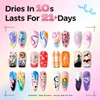 GELLAKTIK 18 Colors Nail Art Pens Set, 3D Nail Polish
