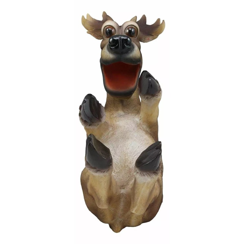 Ebros Gift Rustic Cabin Lodge Decor Drunk Comical Deer Wine