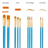 Lgqsunfa Small Paint Brushes Set,Detail Paint Brushes,20 Pcs Acrylic Paint