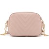 lola mae Quilted Crossbody Bag, Trendy Design Shoulder Purse, Blush
