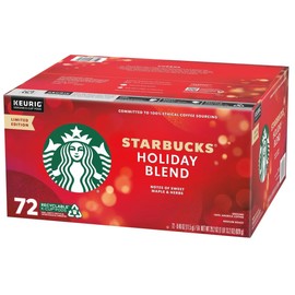 Starbucks Limited Edition Holiday Blend K-Cup Pods - 72 Count