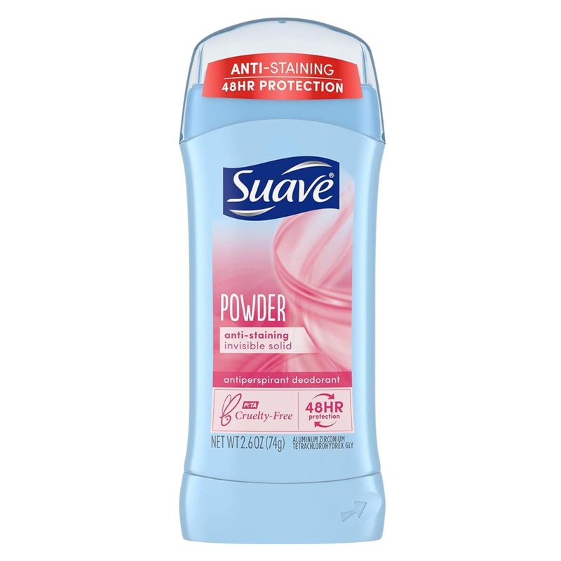 Suave Deodorant 2.6 Ounce 24Hr Powder Invisible Solid (76ml) (2