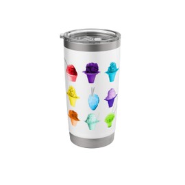 Rainbow Hawaiian Shave Ice T Shirt Shaved Ice Tee Stainless Steel Insulated Tumbler