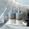 Cormomu Ceramic Soap Dispenser Set(2 Pack) – Hand Soap, Dish