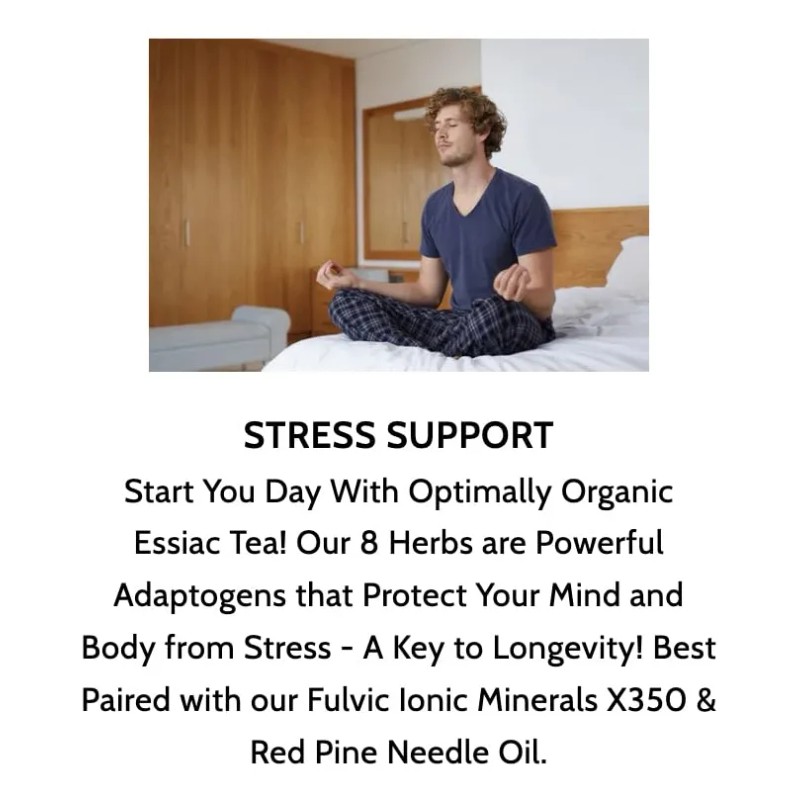 Polvo Té Essiac Orgánico 8 Hierbas Optimally Detox Natural