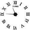 DIY Wall Clock Roman Numerals Frameless Mirror Surface Wall Clock