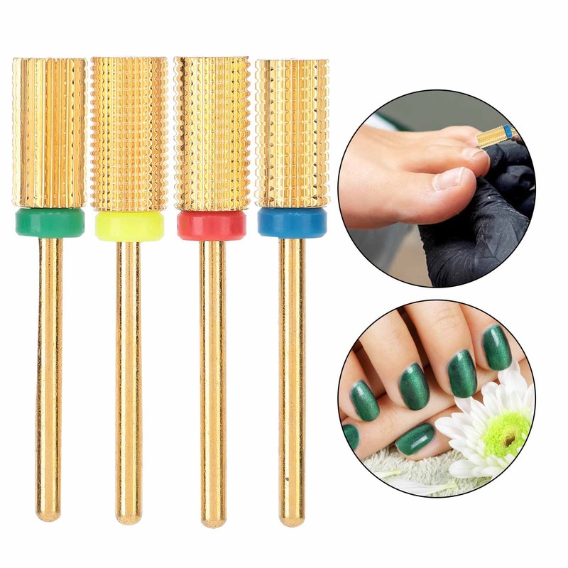 4pcs Nail Art Manicure Drill Bits Electric Grinding Machine Tool
