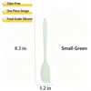 Mini Silicone Spatula Set, 4-Pack 8.3"×1.2"×0.4" Food-Grade Heat-Resistant Baking Scrapers