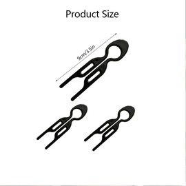 TOEECY Pack of 3 U-Shaped Hair Pins, French Hair Pin with French Twist, Women Hair Clips for Updo Hairstyles, Hair Pin Hair Accessories for Girls and Women (B)
