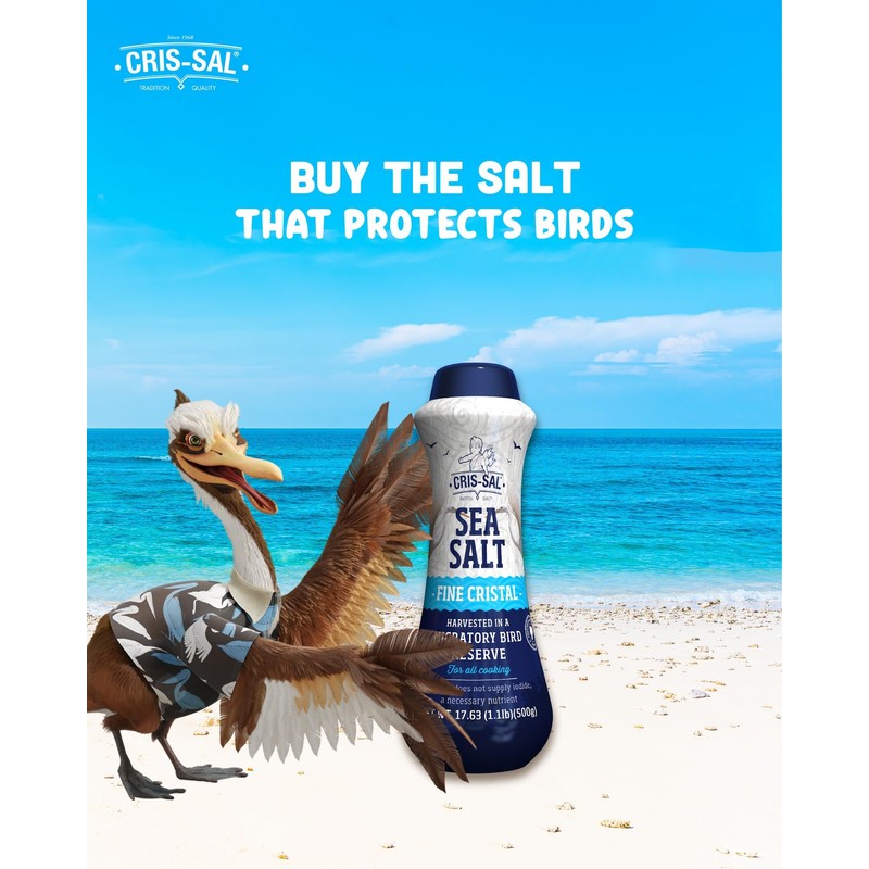 Cris-Sal Gourmet Fine Cristal Sea Salt, Full Flavor Premium Natural