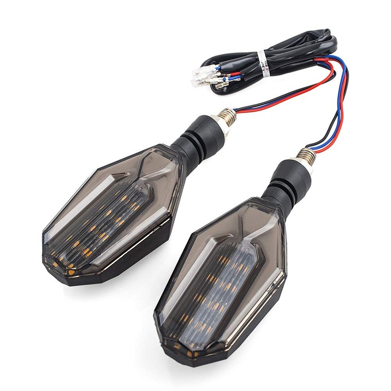 evomosa Universal 10mm Motorcycle 12V LED Turn Signal Lights Blinker
