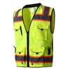 SKSAFETY 10 Pockets Professional Safety Vest, Class 2 High Visibility