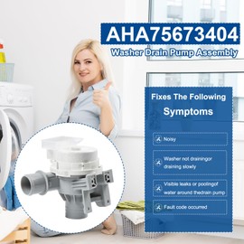 AHA75673404 AHA75673402 Washer Drain Pump Assembly for LG Washing Machine Drain Pump Replace EAU63743803 AP6978814 PS12748410 WT7100CW WT7250CW WT7300CW WT7405CW WT7060CW WT7800CV WT7300CV WT7200CW