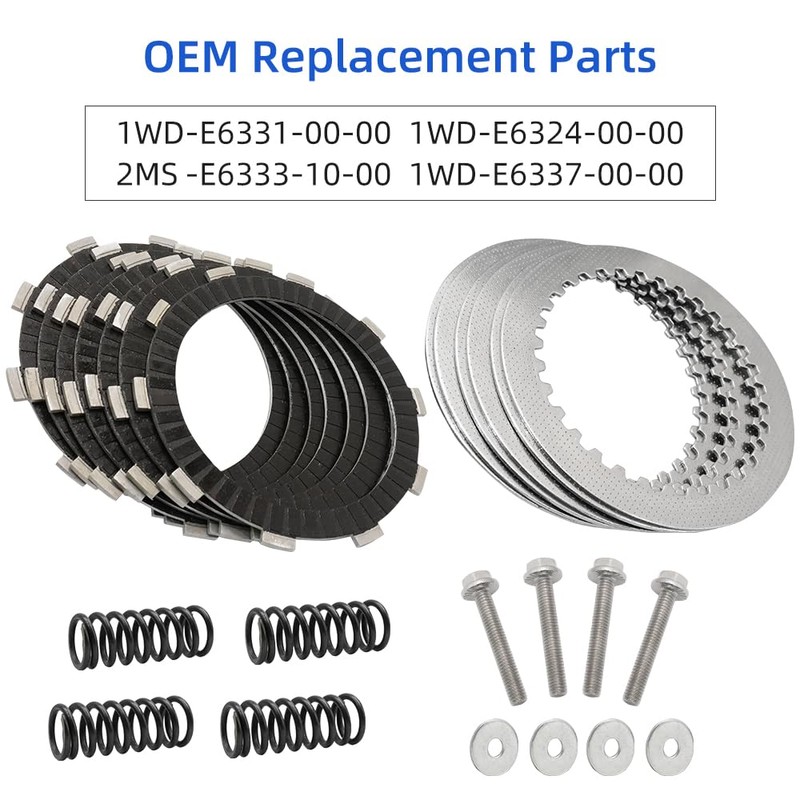 GOLKNHA Clutch Kit & Friction Plate Spring Compatible with Yamaha